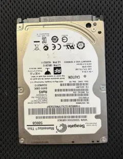 Seagate 2.5インチHDD 500GB 本体