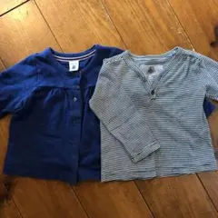 2枚セット★プチバトー★カットソー&カーディガン