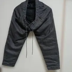 BACK NUMBER グレー ダウン入りパンツ L