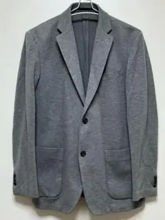 64【美品】 ユニクロ コンフォートジャケット（袖丈着丈標準） グレー L