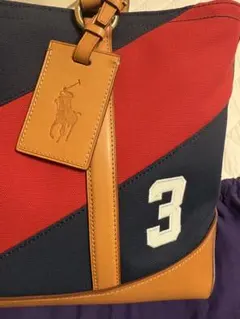 最終価格！未使用　POLO ラルフローレン トートバッグ　レザー　ビッグポニー