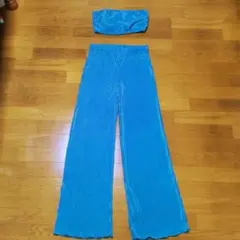 ワイドパンツ　チューブトップ　セットアップ　Sサイズ