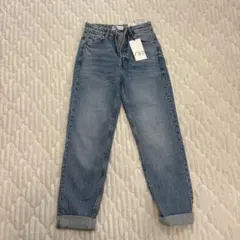 ZARA ハイウエスト ストレートデニム 32