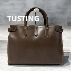 【中古】TUSTING A4 型押しロゴ オールレザー ビジネストート TUSTING別注 SHIPS✨ ビジネスバッグ SHIPS バッグ