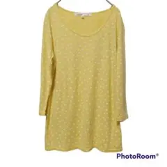 Loytaa 【M】カットソー 水玉 美品 レディース USED 古着 長袖