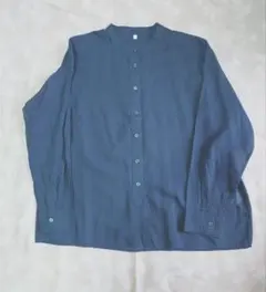 〈試着のみ〉無印良品　婦人　シアーシャツ　黒　Sサイズ　大きめ