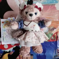 ディズニー ダッフィー ウィッシングウィングス シェリーメイ ぬいぐるみバッジ