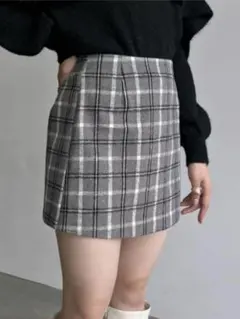 アソートチェックミニスカート スカパン