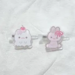 ポメラニアンもち コラボカフェ ヘアクリップ 4点セット - メルカリ