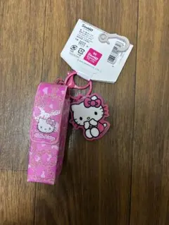 【匿名発送】ハローキティ　リップケースチャーム　ピンク