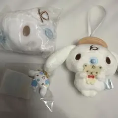 サンリオ ふわふわ巾着 みるく 水色クローバー チャーム マスコット