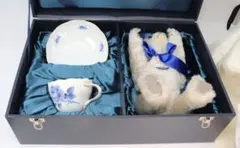Steiff Meissen テディベア カップ＆ソーサーセット2000年のサムネイル
