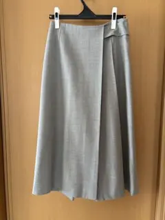 グレー 38 ラップスカート.パンツ
