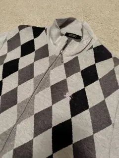 BURBERRY BLACK LABEL ダイヤモンドパターンニット