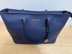 MICHAEL KORS ネイビー トートバッグ