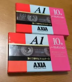 アクシア　カセットテープ　AXIA　A1　10分　ノーマルポジション　2個セット