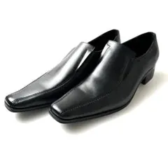 新品【キャサリンハムネット】本革 ロングノーズ ドレスシューズ 26 黒のサムネイル