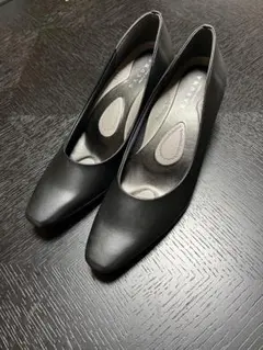 RAKUNA 整体パンプス ブラック 25.0cmのサムネイル
