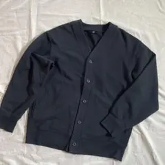 UNIQLO ユニクロ　スウェットカーディガン　黒　Sサイズのサムネイル