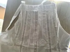 昭和レトロ　刺繍レース　エプロン