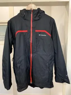 コロンビア 3WAY スノボウェア オムニヒート 防水 黒×赤 メンズSサイズ
