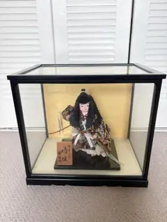 ガラスケース入り 武者人形飾り五月人形時代人形約31cm - メルカリ