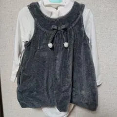 コーディネート2点セット コムサ H＆M ベロア素材 ワンピ チュニック