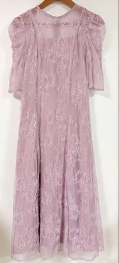 axes femme パイピングレースドレス パープル Fのサムネイル