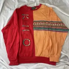【レア】90s KENZO GOLF クレイジーパターン スウェットのサムネイル