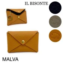 【IL BISONTE】リング付き カードケース SCC065 / MALVA