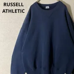 ラッセル アスレチックスウェット トレーナー メキシコ製 Vガゼット ネイビー