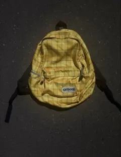 old OUTDOOR イエロー チェック柄back pack y2k cityのサムネイル