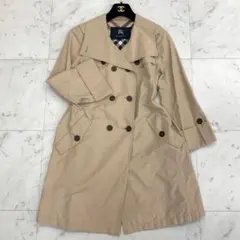 バーバリー ダブルチェスターコート Lサイズ スプリングコート ノバチェック