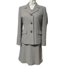 グレー ビジネススーツ ジャケットとスカートセット