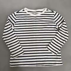 UNIQLOユニクロ綿コットンボーダーカットソー130cm 男女兼用