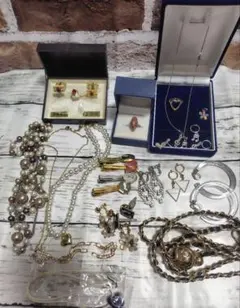 生前整理品 まとめ10 アクセサリー ネックレス 指輪 イヤリング ネクタイピン