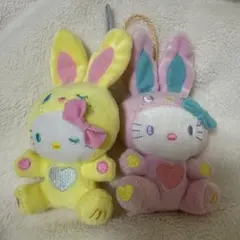 キティ ぬいぐるみセット マクドナルド ハッピーセット カラフルバニー
