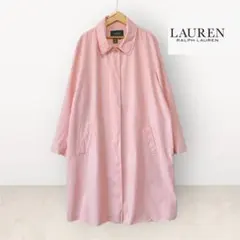 LAUREN RALPH LAUREN ピンク ステンカラーコート　サイズ1X