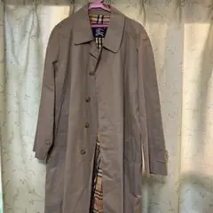 マキシ丈 バーバリー ステンカラーコート ノバチェック