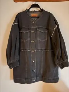 オーバーサイズしまむら【Helm】デニムフリンジGジャン