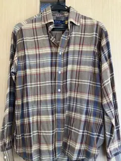 POLO ラルフローレン チェック柄長袖シャツ