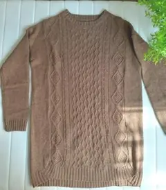 【美品】祝日限定値下⤵️　ケーブルニット　ロング