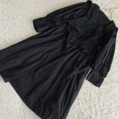 [良品] LILY BROWN ワンピース ブラック F レース ナチュラル