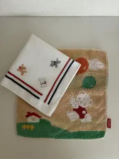 ファミリア　タオルハンカチ　ガーゼハンカチ