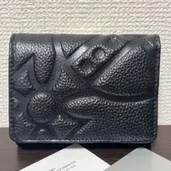 VivienneWestwood ミニ財布　ブラック　ゴールド　三つ折り財布