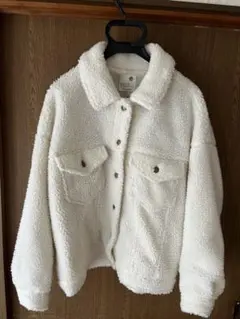 earth music&ecology ボアジャケット 襟付きフリーサイズ