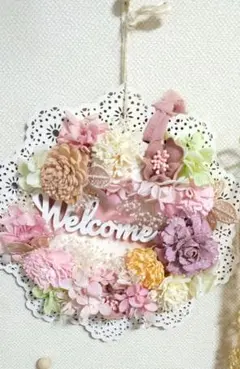 ②フラワーウェルカムプレート