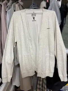 スウェットカーディガン coen コーエン トップス カーディガン ホワイト