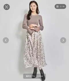 バックリボンフラワードッキングワンピース