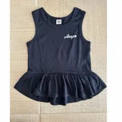 ANAP ノースリーブ ペプラム トップス ブラック 130のサムネイル
